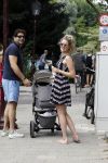 Amsterdam 23 juli 2016
 Liza Sips en Ralph Manheim achter  de kinderwagen.