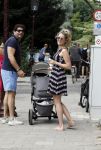 Amsterdam 23 juli 2016
 Liza Sips en Ralph Manheim achter  de kinderwagen.