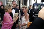 Amsterdam 13 juli 2016  
Premiere absolutely fabulous in Tuschinski. Connie Witteman met verloofde vriend Eugene v Dun en Mariska v Kolck