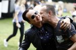 Amsterdam 15 juli 2016 
Day at the park festival in het amsterdamse bos. Martijn Thoutenhoofd met vrouw