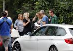Amsterdam 7 juli 2016 
Connie Breukhoven met haar vriend Eugene v Dun op de fiets in Amsterdam.Opnames Koefnoen met Owen Schumacher Paul Groot Martine Sandifort en Sanne Wallis de Vries. Opnamews vonden plaats in de v Eeghenstraat.