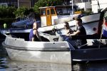 Vreeland 18 juli 2016
Maurice Wijnen met zijn vriend/partner en Rolf Koster aan het varen op de vecht.