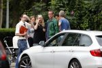 Amsterdam 7 juli 2016 
Connie Breukhoven met haar vriend Eugene v Dun op de fiets in Amsterdam.Opnames Koefnoen met Owen Schumacher Paul Groot Martine Sandifort en Sanne Wallis de Vries. Opnamews vonden plaats in de v Eeghenstraat.