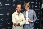 Amsterdam 8 juli 2016
Modeshow Tony Cohen tijdens de amsterdam fashion week op westergasfabriekterrein. Paul Barewijk met een vriend