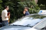 Amsterdam 7 juli 2016 
Connie Breukhoven met haar vriend Eugene v Dun op de fiets in Amsterdam.Opnames Koefnoen met Owen Schumacher Paul Groot Martine Sandifort en Sanne Wallis de Vries. Opnamews vonden plaats in de v Eeghenstraat.