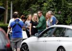 Amsterdam 7 juli 2016 
Connie Breukhoven met haar vriend Eugene v Dun op de fiets in Amsterdam.Opnames Koefnoen met Owen Schumacher Paul Groot Martine Sandifort en Sanne Wallis de Vries. Opnamews vonden plaats in de v Eeghenstraat.