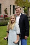 Wassenaar 8 juli 2016
Koninklijk fotouur op de Horsten met Koning Willem Alexander Koningin Maxima en de prinsessen Amalia Ariane en Alexia. Ook de honden zijn erbij.