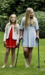 Wassenaar 8 juli 2016
Koninklijk fotouur op de Horsten met Koning Willem Alexander Koningin Maxima en de prinsessen Amalia Ariane en Alexia. Ook de honden zijn erbij.