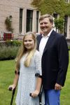 Wassenaar 8 juli 2016
Koninklijk fotouur op de Horsten met Koning Willem Alexander Koningin Maxima en de prinsessen Amalia Ariane en Alexia. Ook de honden zijn erbij.