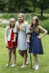 Wassenaar 8 juli 2016
Koninklijk fotouur op de Horsten met Koning Willem Alexander Koningin Maxima en de prinsessen Amalia Ariane en Alexia. Ook de honden zijn erbij.