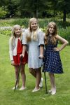 Wassenaar 8 juli 2016
Koninklijk fotouur op de Horsten met Koning Willem Alexander Koningin Maxima en de prinsessen Amalia Ariane en Alexia. Ook de honden zijn erbij.