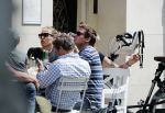 Amsterdam 15 juli 2016
Barry en Sandra Hay op terras met vrienden waaronder Ruben Nicolai en Regina Romeijn.