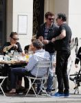 Amsterdam 15 juli 2016
Barry en Sandra Hay op terras met vrienden waaronder Ruben Nicolai en Regina Romeijn.