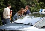 Amsterdam 7 juli 2016 
Connie Breukhoven met haar vriend Eugene v Dun op de fiets in Amsterdam.Opnames Koefnoen met Owen Schumacher Paul Groot Martine Sandifort en Sanne Wallis de Vries. Opnamews vonden plaats in de v Eeghenstraat.