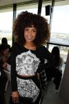 Amsterdam 11 juli 2016 
Modeshow Maria Tailor in de amsterdam Lookout aan het IJ. Sharon Doorson met vriend