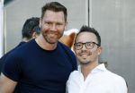 Amsterdam 17 juli 2016
Premiere huisdiergeheimen in Pathe arena. Sipke Jan Bousema met vriend/partner