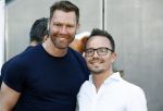 Amsterdam 17 juli 2016
Premiere huisdiergeheimen in Pathe arena. Sipke Jan Bousema met vriend/partner