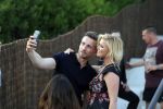 ibiza 23 juni 2017
Opening restarant club Xaxa van EWesley Sneijder en zijn vrouw Yolanthe Sneijder Cabau op eht strand van Cala Tarida. Bridget Maasland met Koos v Plateringen