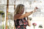 ibiza 23 juni 2017
Opening restarant club Xaxa van EWesley Sneijder en zijn vrouw Yolanthe Sneijder Cabau op eht strand van Cala Tarida. Bridget Maasland