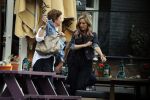 Amsterdam 27 juni 2017
Candy Dulfer op terras met vriendinnen