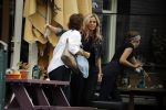 Amsterdam 27 juni 2017
Candy Dulfer op terras met vriendinnen