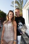 ibiza 23 juni 2017
Opening restarant club Xaxa van EWesley Sneijder en zijn vrouw Yolanthe Sneijder Cabau op eht strand van Cala Tarida. Demy de Zeeuw met vriendin