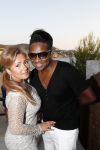 ibiza 23 juni 2017
Opening restarant club Xaxa van EWesley Sneijder en zijn vrouw Yolanthe Sneijder Cabau op eht strand van Cala Tarida.