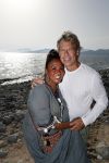 ibiza 24 juni 2017
Patty Brard met haar man Antoine de Vijver op ibiza
