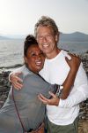 ibiza 24 juni 2017
Patty Brard met haar man Antoine de Vijver op ibiza