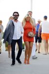 ibiza 23 juni 2017
Opening restarant club Xaxa van EWesley Sneijder en zijn vrouw Yolanthe Sneijder Cabau op eht strand van Cala Tarida. Peter v Merksteijn met vriendin