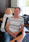 Harlingen, 25 Juni 2017
Piet Paulusma zijn huis en met zijn dochters en in aktie