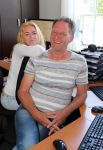 Harlingen, 25 Juni 2017
Piet Paulusma zijn huis en met zijn dochters en in aktie