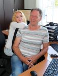 Harlingen, 25 Juni 2017
Piet Paulusma zijn huis en met zijn dochters en in aktie