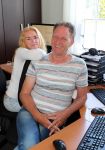 Harlingen, 25 Juni 2017
Piet Paulusma zijn huis en met zijn dochters en in aktie