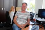 Harlingen, 25 Juni 2017
Piet Paulusma zijn huis en met zijn dochters en in aktie