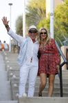ibiza 23 juni 2017
Opening restarant club Xaxa van EWesley Sneijder en zijn vrouw Yolanthe Sneijder Cabau op eht strand van Cala Tarida. Sonja Bakker en haar man Jan Reus