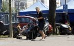 Amsterdam 19 juli 2017
Aupair Trijntje Oosterhuis met haar dochter