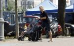 Amsterdam 19 juli 2017
Aupair Trijntje Oosterhuis met haar dochter