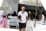 ibiza 23 juni 2017
Opening restarant club Xaxa van EWesley Sneijder en zijn vrouw Yolanthe Sneijder Cabau op eht strand van Cala Tarida.
