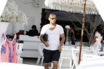 ibiza 23 juni 2017
Opening restarant club Xaxa van EWesley Sneijder en zijn vrouw Yolanthe Sneijder Cabau op eht strand van Cala Tarida.