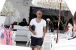 ibiza 23 juni 2017
Opening restarant club Xaxa van EWesley Sneijder en zijn vrouw Yolanthe Sneijder Cabau op eht strand van Cala Tarida.