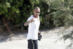 ibiza 23 juni 2017
Opening restarant club Xaxa van EWesley Sneijder en zijn vrouw Yolanthe Sneijder Cabau op eht strand van Cala Tarida.