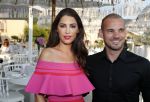 ibiza 23 juni 2017
Opening restarant club Xaxa van EWesley Sneijder en zijn vrouw Yolanthe Sneijder Cabau op eht strand van Cala Tarida.