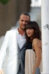 ibiza 23 juni 2017
Opening restarant club Xaxa van EWesley Sneijder en zijn vrouw Yolanthe Sneijder Cabau op eht strand van Cala Tarida.
