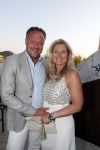 ibiza 23 juni 2017
Opening restarant club Xaxa van EWesley Sneijder en zijn vrouw Yolanthe Sneijder Cabau op eht strand van Cala Tarida.