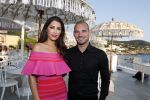 ibiza 23 juni 2017
Opening restarant club Xaxa van EWesley Sneijder en zijn vrouw Yolanthe Sneijder Cabau op eht strand van Cala Tarida.