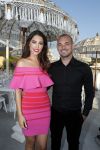 ibiza 23 juni 2017
Opening restarant club Xaxa van EWesley Sneijder en zijn vrouw Yolanthe Sneijder Cabau op eht strand van Cala Tarida.