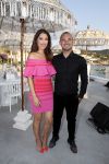 ibiza 23 juni 2017
Opening restarant club Xaxa van EWesley Sneijder en zijn vrouw Yolanthe Sneijder Cabau op eht strand van Cala Tarida.