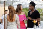 ibiza 23 juni 2017
Opening restarant club Xaxa van Wesley Sneijder en zijn vrouw Yolanthe Sneijder Cabau op eht strand van Cala Tarida. Yolanthe met Johnny Kelvin