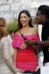 ibiza 23 juni 2017
Opening restarant club Xaxa van Wesley Sneijder en zijn vrouw Yolanthe Sneijder Cabau op eht strand van Cala Tarida. Yolanthe met Johnny Kelvin